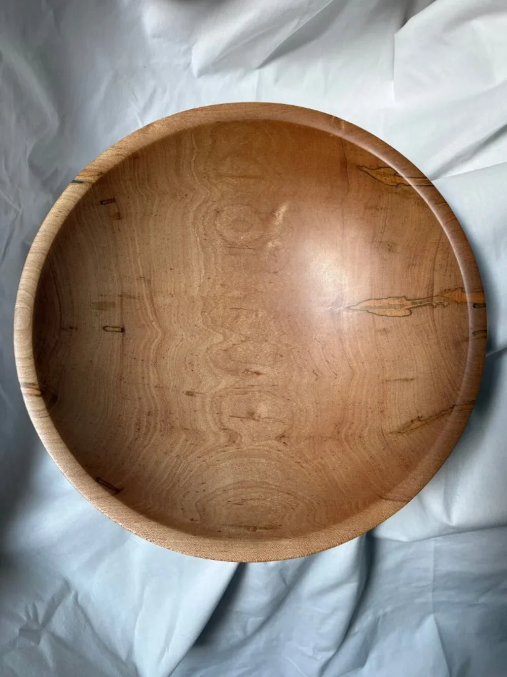 Warren Carpenter Ambrosia Maple Bowl • Hand‑Turned • Signed Artisan Piece